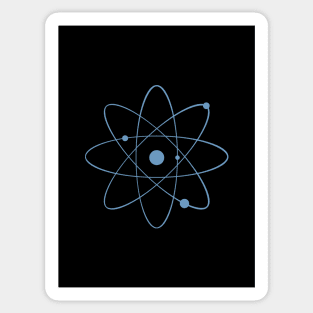 The Atom (icon symbolizes the atom in light blue) - ORENOB Sticker